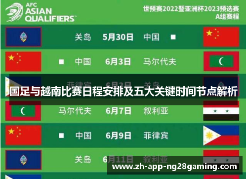 国足与越南比赛日程安排及五大关键时间节点解析 国足与越南比赛日程安排及五大关键时间节点解析