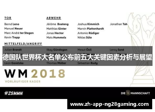 德国队世界杯大名单公布前五大关键因素分析与展望 德国队世界杯大名单公布前五大关键因素分析与展望